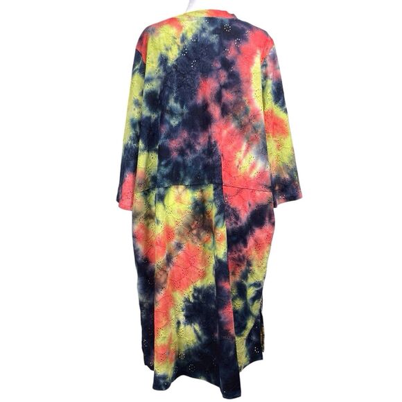 NWT LOGO by Lori Goldstein Tie-Dye Beach-to-Street Cover-Up Duster Size 2X - Picture 11 of 16